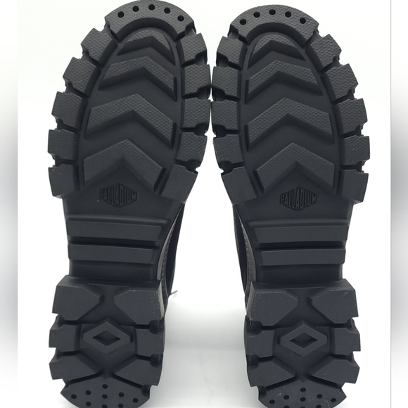 Palladium Womens Revolt Hi TX Triple Black Size 8.5 Platform Boots 97242 010 - Picture 10 of 10